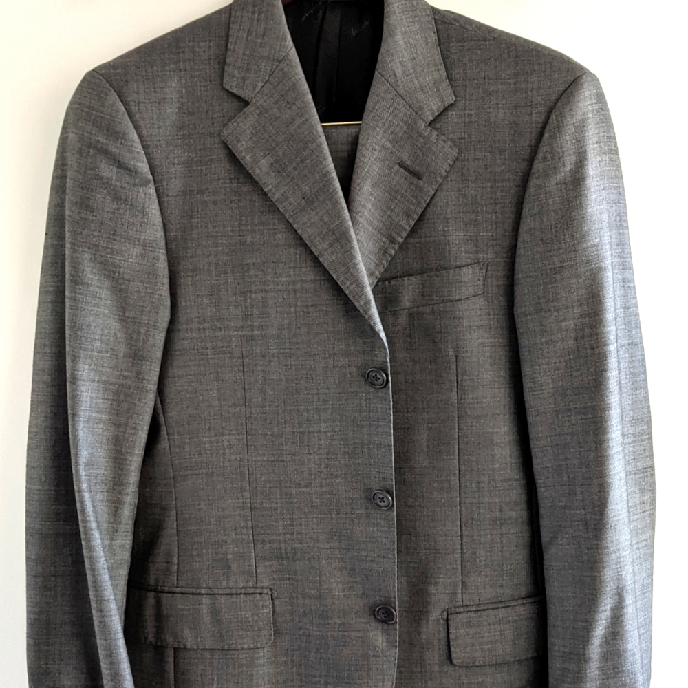 Salvatore Ferragamo suit, 38 jacket, 30w X 30l